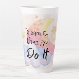 Positieve affirmatie latte-Mok   Inspirerend Latte Mok