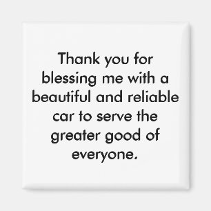 Positieve affirmatie magneet - Dankbaarheid verkla