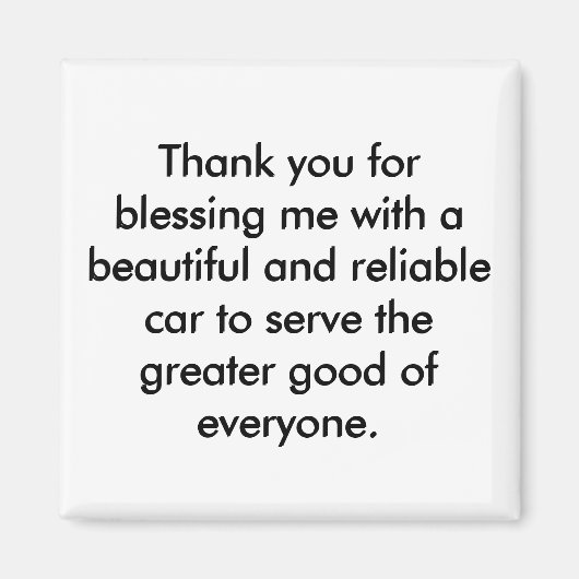 Positieve affirmatie magneet - Dankbaarheid verkla (Voorkant)