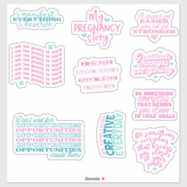 Positieve affirmatie Spiegel Set van Sticker