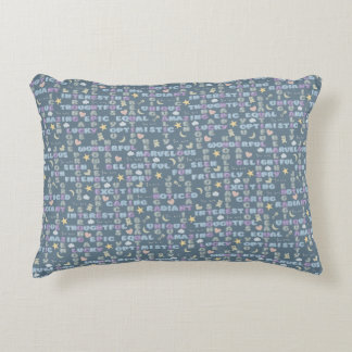 Positieve Affirmaties Babykussen Blauw Accent Kussen