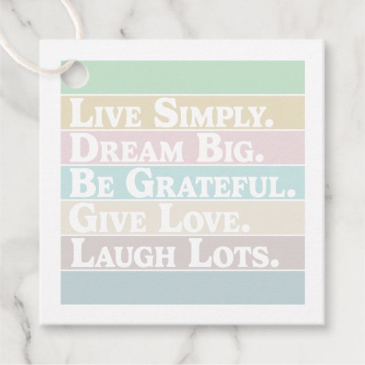 Positieve Affirmaties Bedankjes Labels (Voorkant)