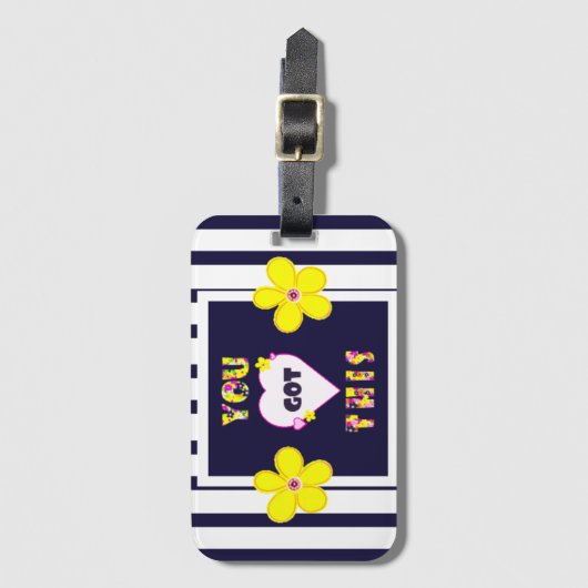 Positieve affirmaties dat je dit hebt bagagelabel (Voorkant (verticaal))