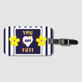 Positieve affirmaties dat je dit hebt bagagelabel