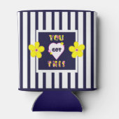 Positieve affirmaties dat je dit hebt blikjeskoeler (Achterkant)