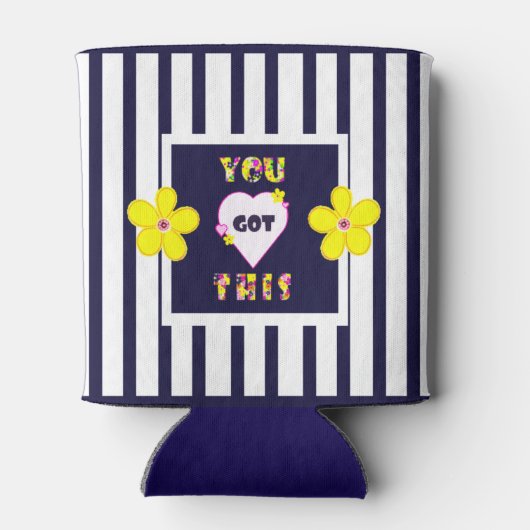 Positieve affirmaties dat je dit hebt blikjeskoeler (Achterkant)