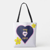 Positieve affirmaties dat je dit hebt tote bag (Achterkant)