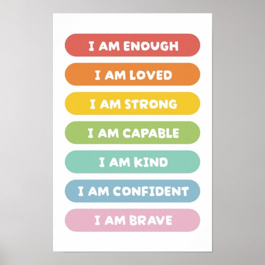 Positieve Affirmaties Poster (Voorkant)