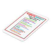 POSITIEVE AFFIRMATIES WARRIOR MINDSET MAGNET MAGNEET (Linkerzijde)