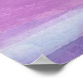 Positieve, alleen Paarse Waterverf Poster (Hoek)