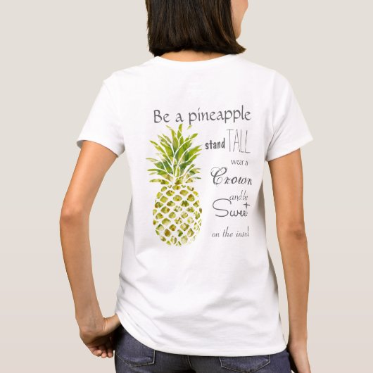 Positieve anananas t-shirt (Achterkant)