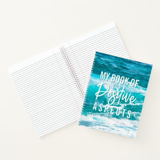 Positieve Aspecten Blue Wave Wet van Aantrekking Notitieboek (Binnen)