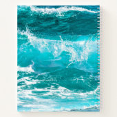 Positieve Aspecten Blue Wave Wet van Aantrekking Notitieboek (Achterkant)