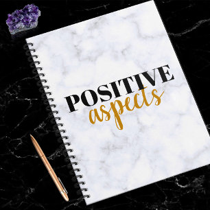 Positieve aspecten Classy Marble Notitieboek