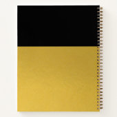 Positieve Aspecten Minimalistisch Gouden Folie Tij Notitieboek (Achterkant)