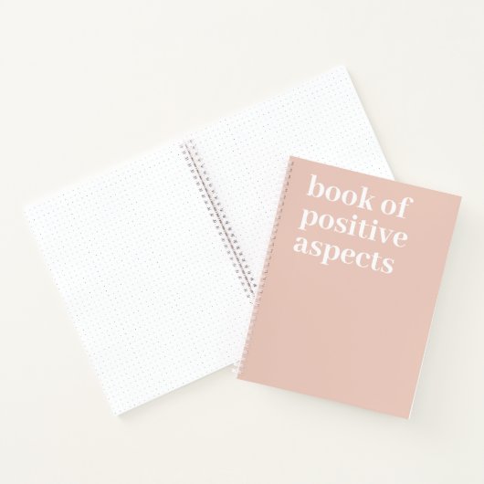 positieve aspecten minimalistische tekst roze dank notitieboek (Binnen)