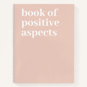 positieve aspecten minimalistische tekst roze dank notitieboek