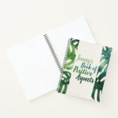 Positieve aspecten Waterverf Palm laat dankbaarhei Notitieboek (Binnen)