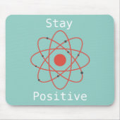 Positieve atoom-wetenschappelijke prijsopgave muismat (Voorkant)