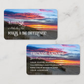 Positieve attitude motivatie quote life coaching visitekaartje (Voorkant / Achterkant)