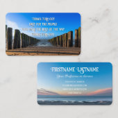 Positieve attitude motivatie quote life coaching visitekaartje (Voorkant / Achterkant)