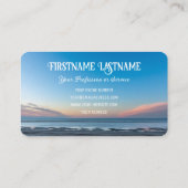 Positieve attitude motivatie quote life coaching visitekaartje (Achterkant)