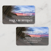 Positieve attitude motivatie quote life coaching visitekaartje (Voorkant / Achterkant)