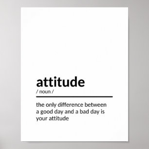 Positieve Attitude Quote Poster