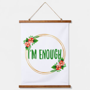 positieve beelden voor levensacceptatie en zelfzor hangend wandkleed