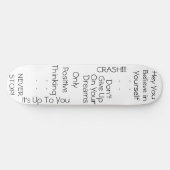 Positieve berichten persoonlijk skateboard (Horizontaal)