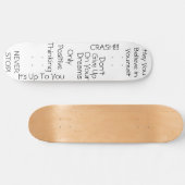 Positieve berichten persoonlijk skateboard (Horizontaal)