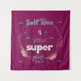 Positieve berichten voor een zelfverzekerd jij wandkleed