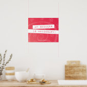 Positieve bevalling geldverkwisting Overheid Erger Poster (Keuken)