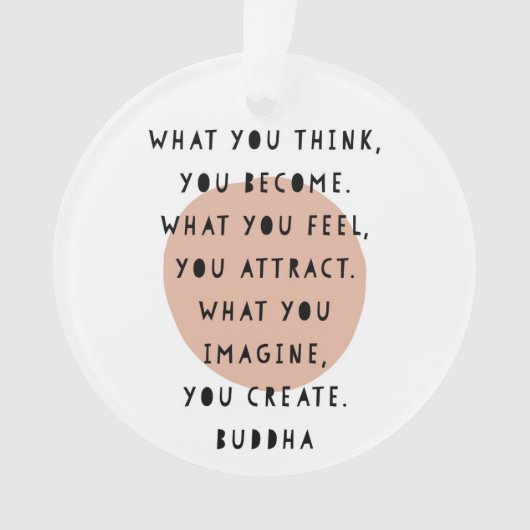 Positieve bevestigende boeddha-prijsopgave ornament (voorkant)