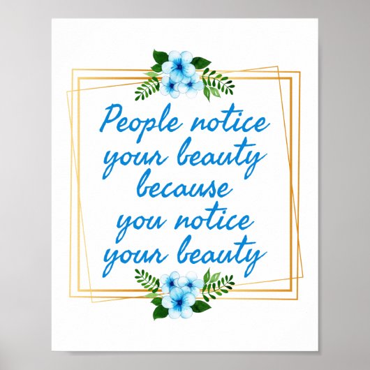 positieve bevestigende citaten voor haar poster (Voorkant)