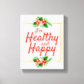 positieve bevestigende citaten voor werk en leven canvas afdruk (Voorkant)