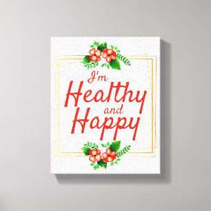 positieve bevestigende citaten voor werk en leven canvas afdruk