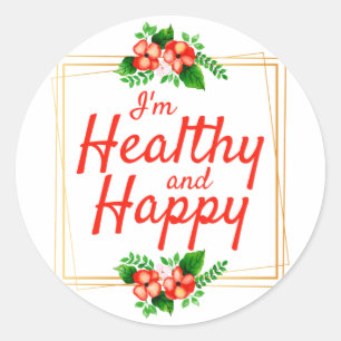 positieve bevestigende citaten voor werk en leven ronde sticker