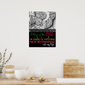 Positieve bevestigende energie voor genezing poster (Keuken)