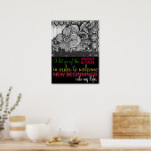 Positieve bevestigende energie voor genezing poster (Keuken)