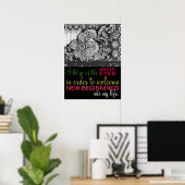 Positieve bevestigende energie voor genezing poster (Thuiskantoor)