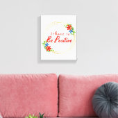 positieve bevestigende noteringen voor zelfaanvaar canvas afdruk (Insitu (Woonkamer))