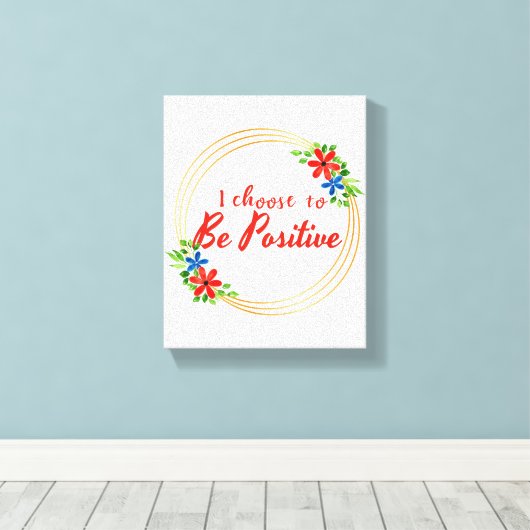 positieve bevestigende noteringen voor zelfaanvaar canvas afdruk (Insitu (Houten vloer))