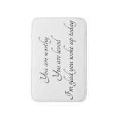 "Positieve bevestiging" Bath Mat (Voorkant Verticaal)