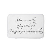 "Positieve bevestiging" Bath Mat (Voorkant)