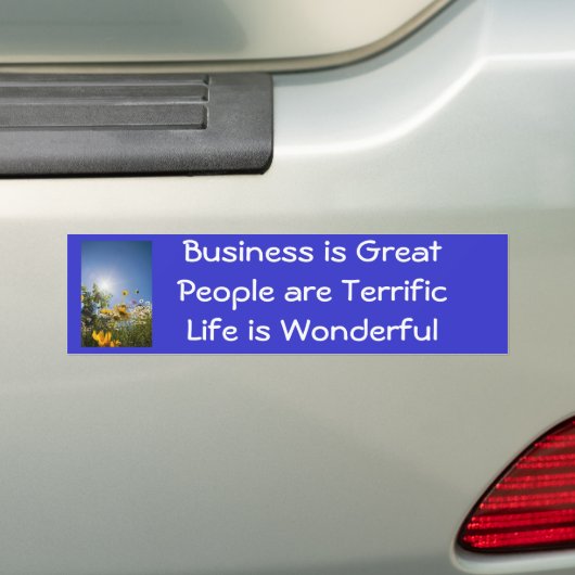 Positieve bevestiging bumpersticker (Op auto)