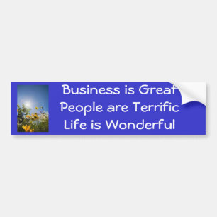 Positieve bevestiging bumpersticker