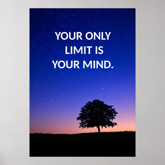 Positieve bevestiging Citaat Poster (Voorkant)