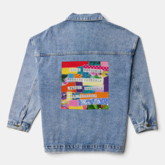 Positieve bevestiging denim jacket
