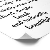 Positieve bevestiging - Een mooie plek Poster (Hoek)